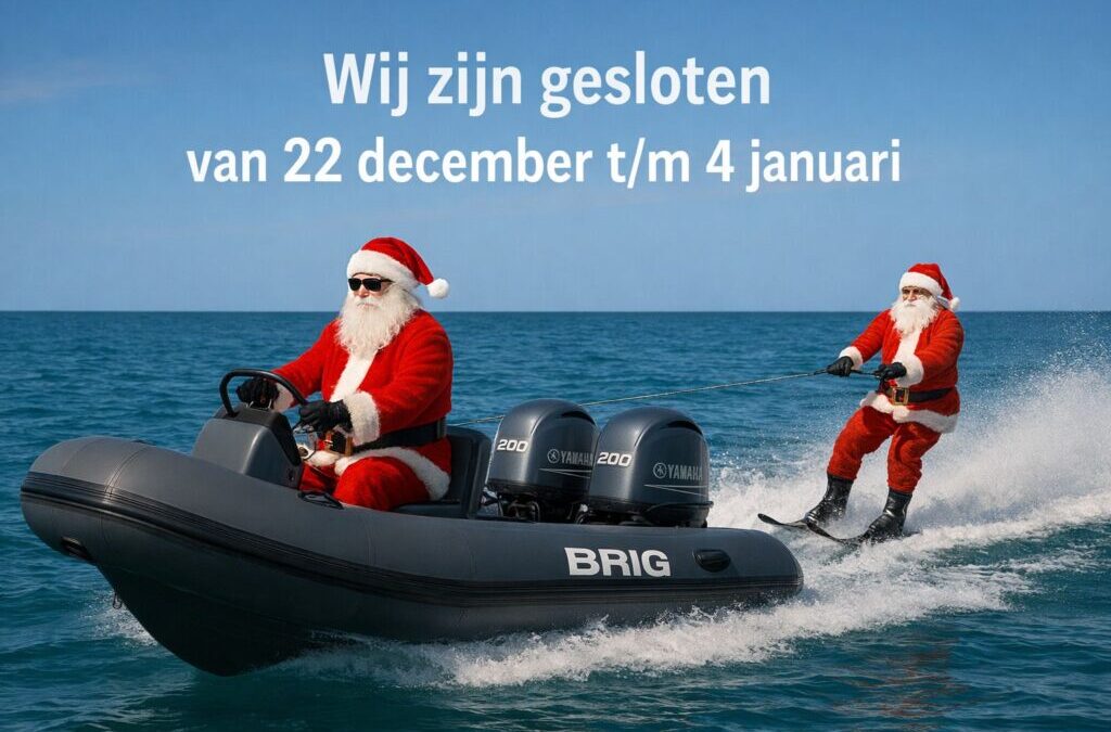 Wij zijn gesloten tijdens de feestdagen.